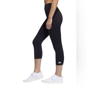 adidas Black Cropped Performance Capri Leggings